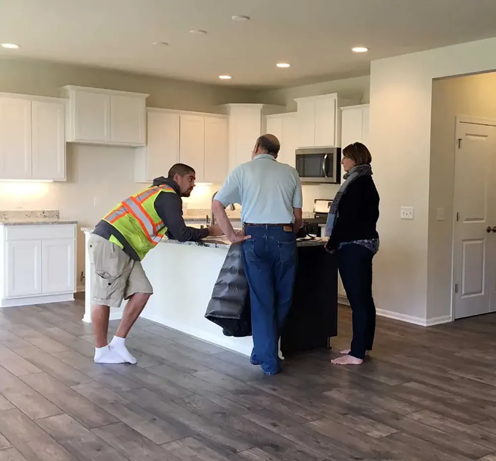 Walkthrough of home repairs before a sale in the Austin area
